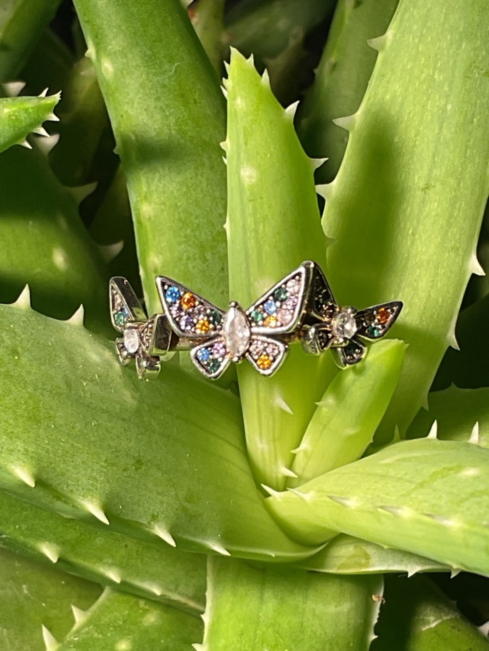 Butterflies 🦋 Cubic Zirconia Ring 8